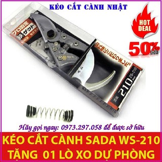 KÉO CẮT,TỈA CÂY CẢNH NHẬT BẢN - SADA 210, sắc vĩnh viễn, giá sập sàn