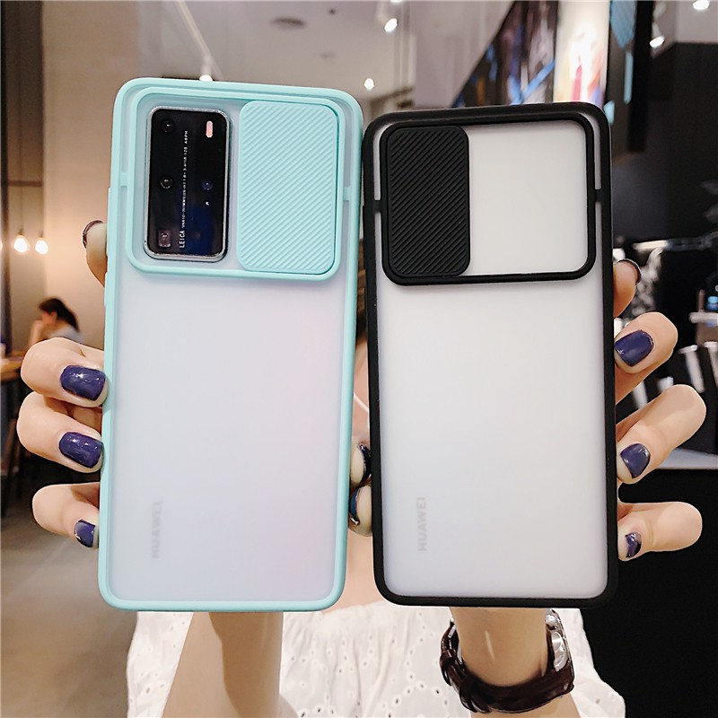 Ốp điện thoại cứng trong có tấm trượt bảo vệ camera cho Samsung Galaxy A71 A51 2020 A31 A50 A50S A30S | BigBuy360 - bigbuy360.vn