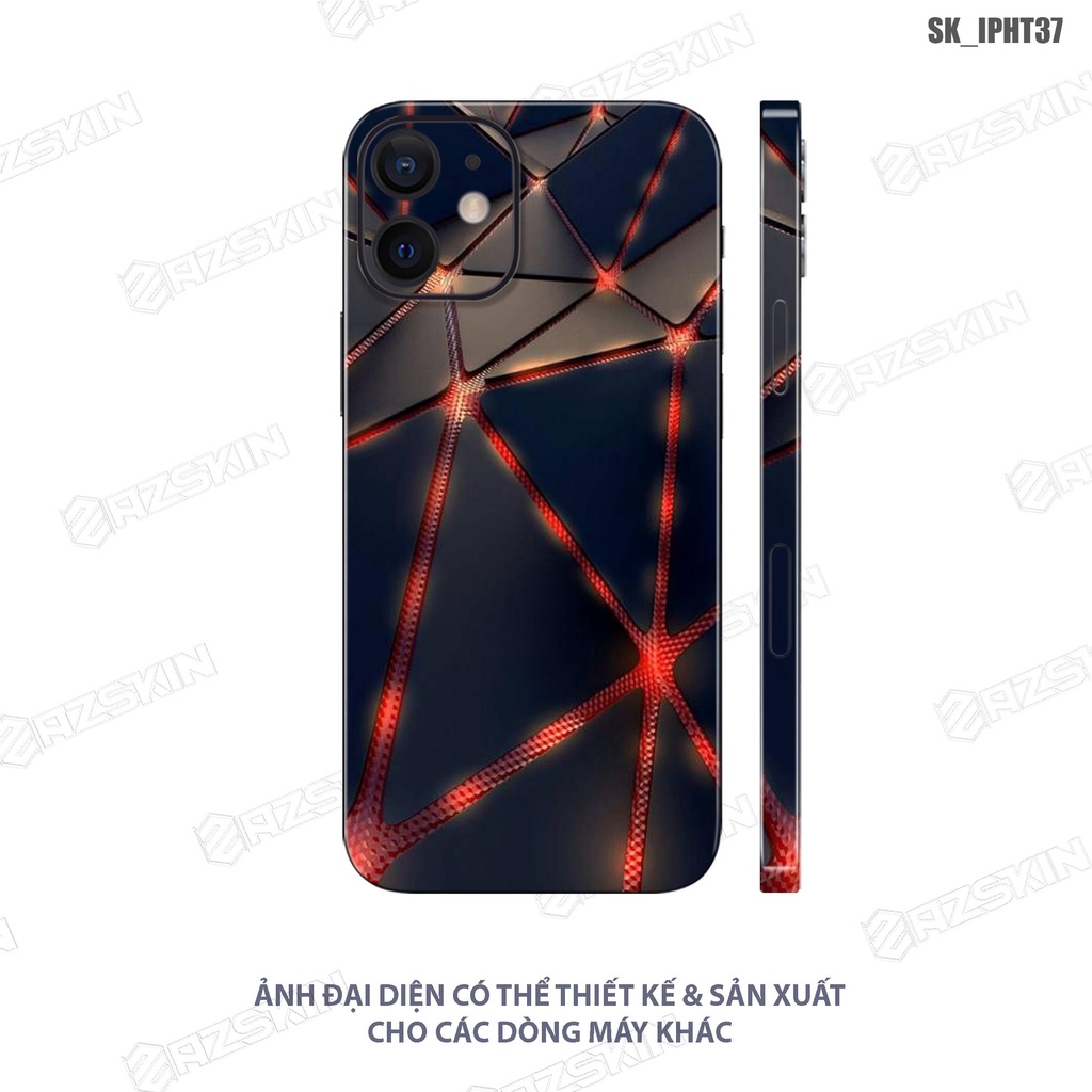 Miếng Dán Skin Hình 3D Lửa Dành Cho IPhone 7/13/14 Pro Max |SK_IPHT37| Chất Liệu Chính Hãng, Bền Màu, Dán Full Lưng Viền