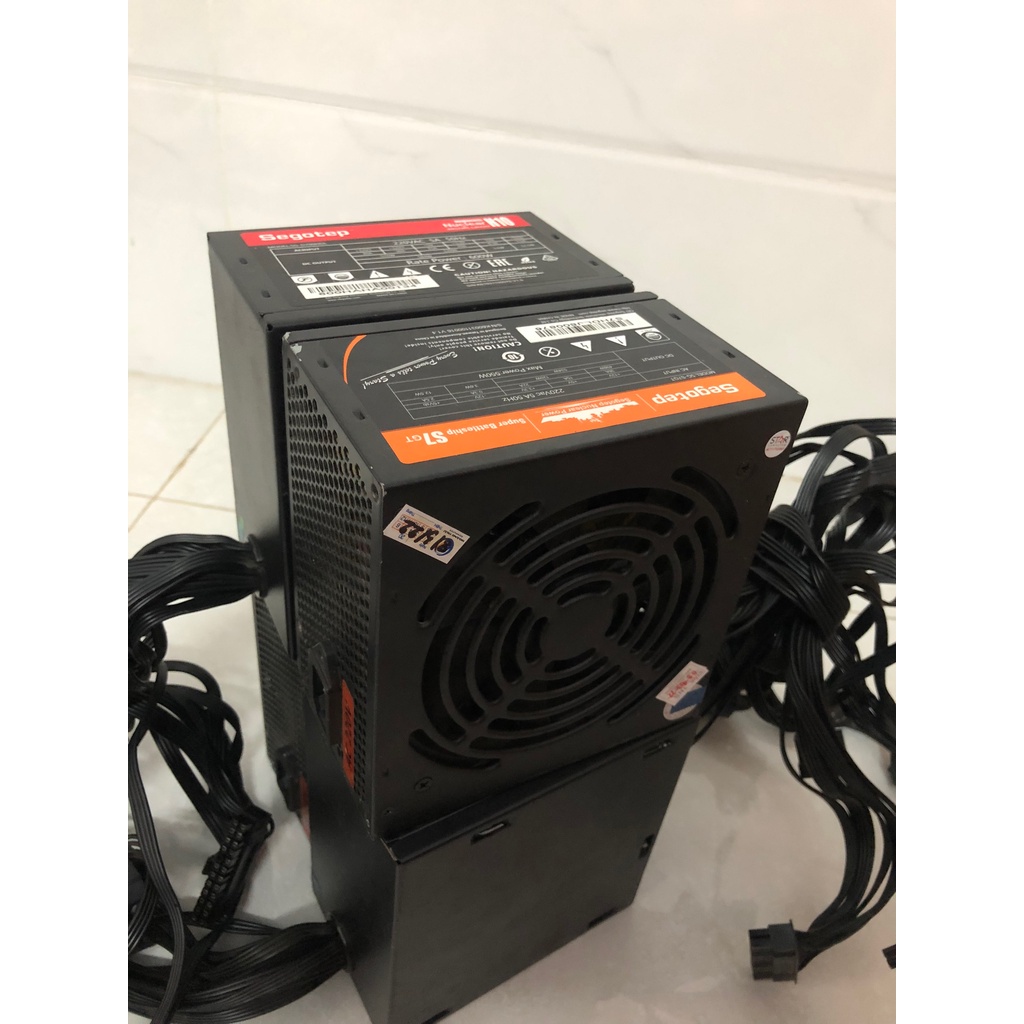 Nguồn máy tính 600w , 550W Segotep 220VAC 5A 50Hz. Hàng 2nd. BH 1 tháng