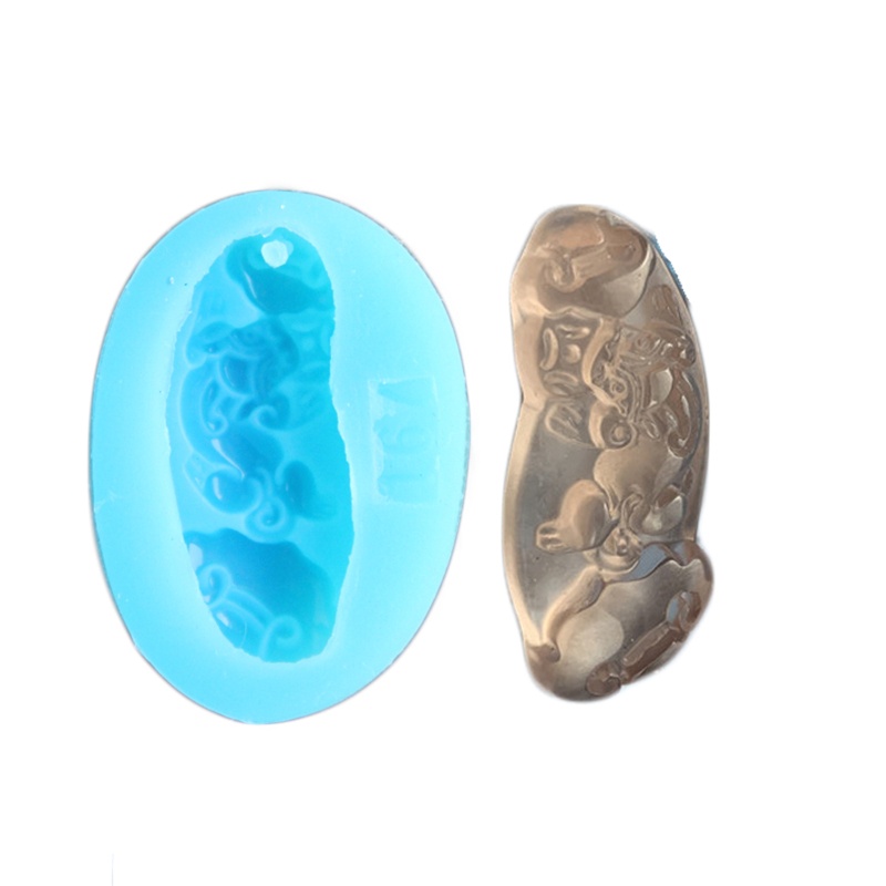 Khuôn Silicone Làm Trang Sức Hình Tiền Tài Lộc May Mắn