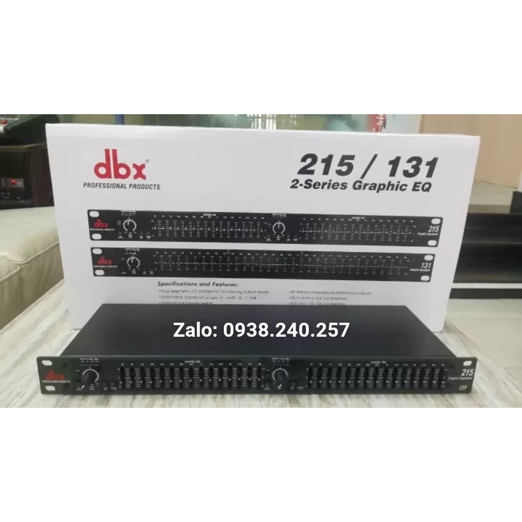 Lọc xì equalizer dbx 215 trắng & đen - dbx 215s - dbx 215 -equalizer dbx - lọc xì âm thanh