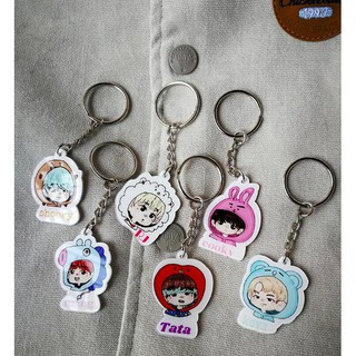 Móc khoá mika Cooky Tata Shooky Chimmy RJ Mang Koya siêu đẹp