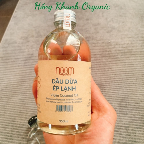 Dầu Dừa Ép Lạnh Noom - 350ml - 100ml - 50ml - Nguyên Chất - Không Tinh Luyện