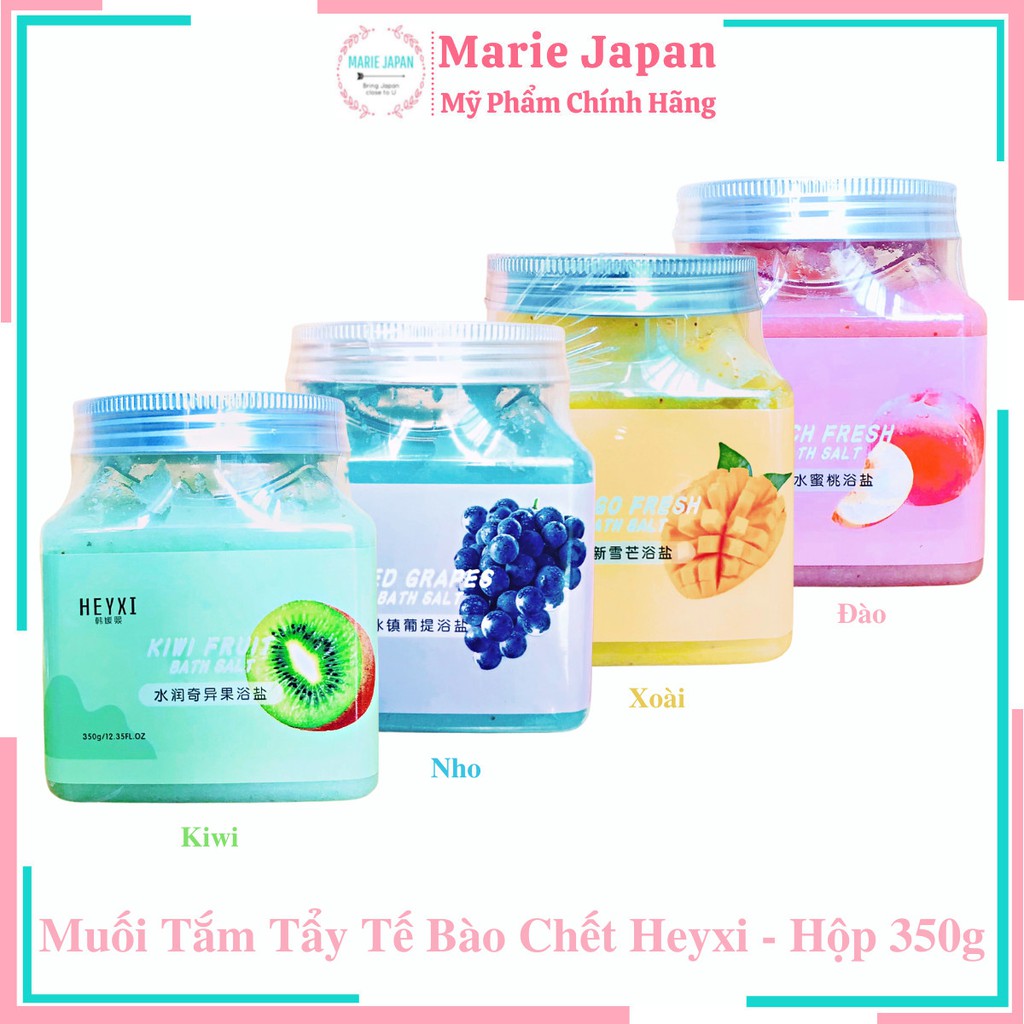 Muối tắm tẩy tế bào chết hương trái cây HEYXI Bath Salt Scrub 350g | BigBuy360 - bigbuy360.vn