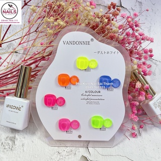 Set sơn gel neon Vandonnie 6 màu