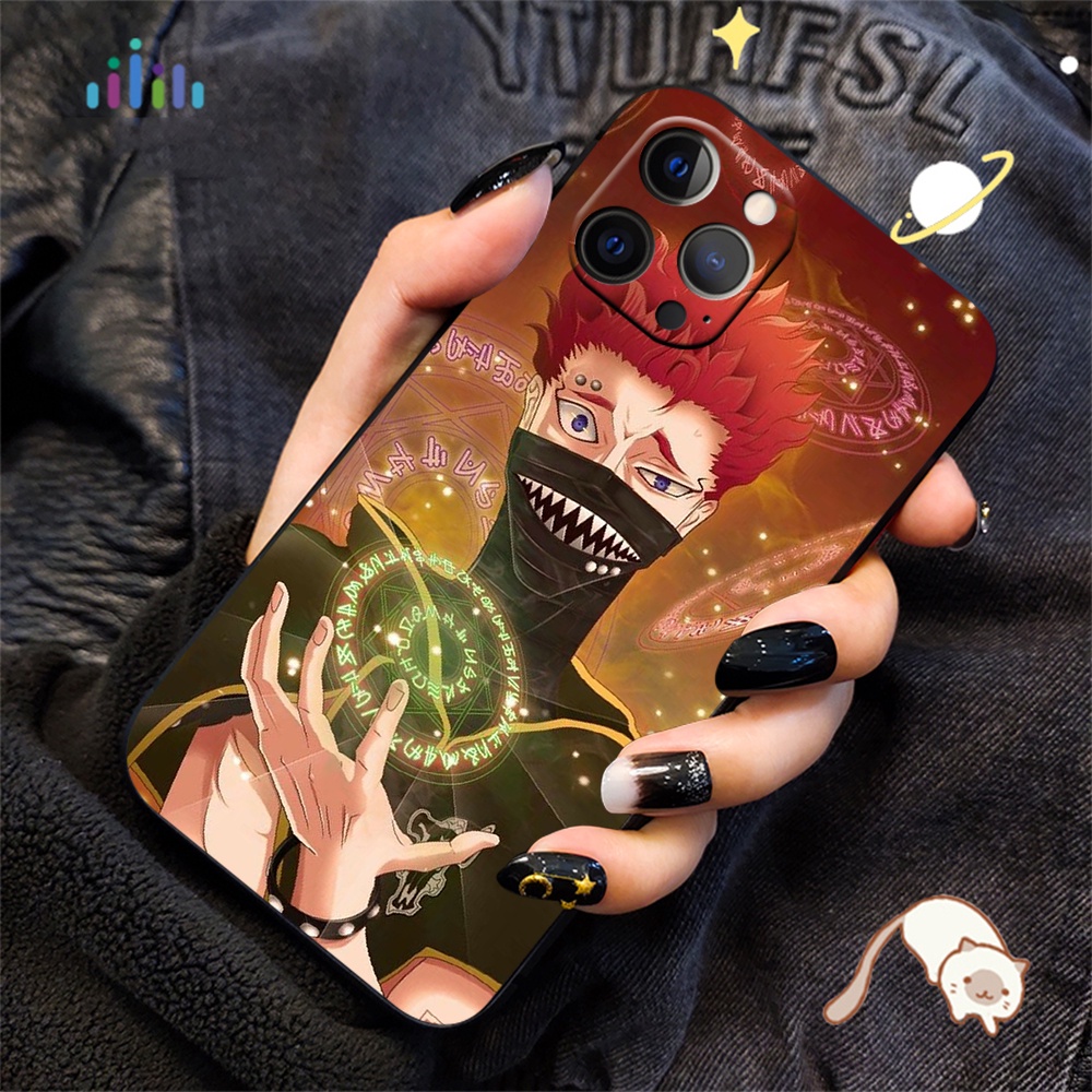 Ốp điện thoại silicon mềm mã SU98 in hình Black Clover cho iPhone 7 8 7+ 8+ 6+ 6S+ XR XS Max 5 5s