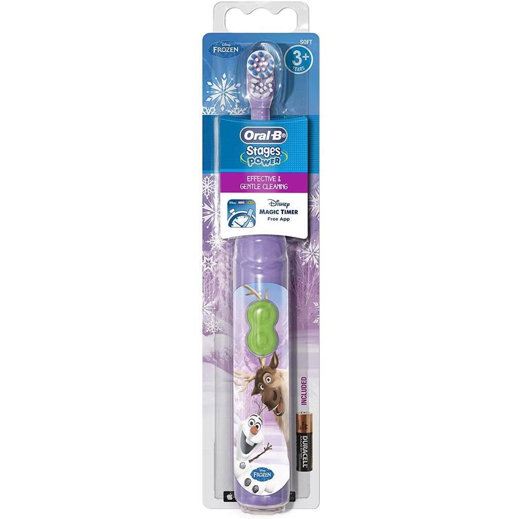 Bàn chải đánh răng trẻ em dùng pin Oral-B Pro-Health Stages Disney Frozen Power Kid's Toothbrush (Mỹ)