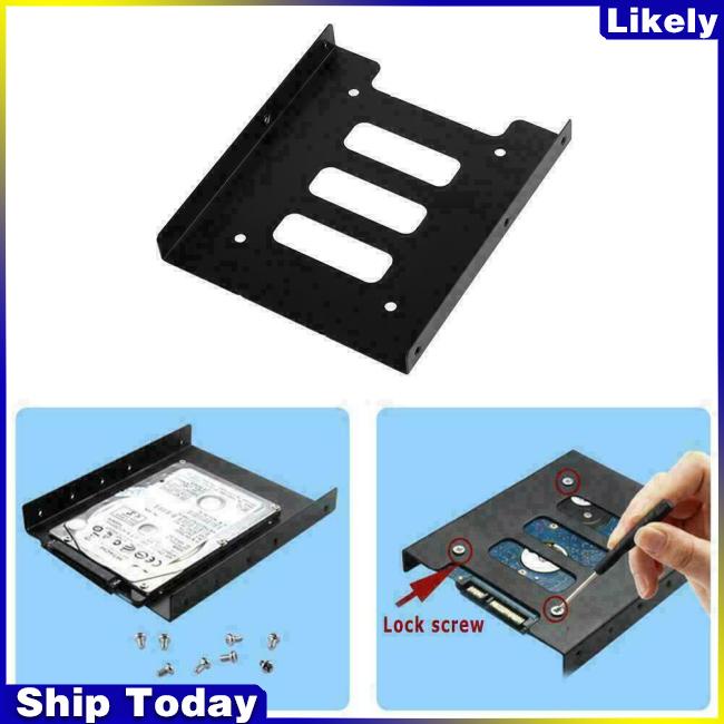 Khay Đựng Ổ Cứng SSD Chuyển Đổi Từ 2.5-inch Sang 3.5-inch SSD Bằng Kim Loại