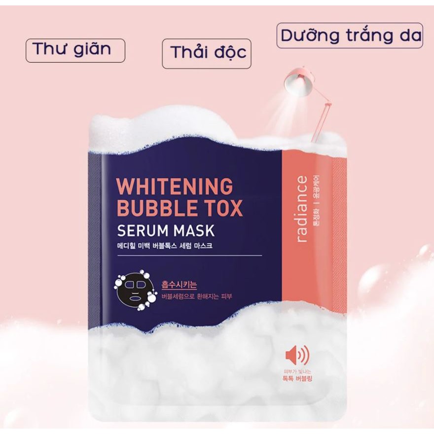 [Phiên Bản Cải Tiến] Mặt Nạ Sủi Bọt Thải Độc Làm Dịu, Dưỡng Trắng Da Mediheal Bubble Tox Serum/Clear Bubble Wash Mask