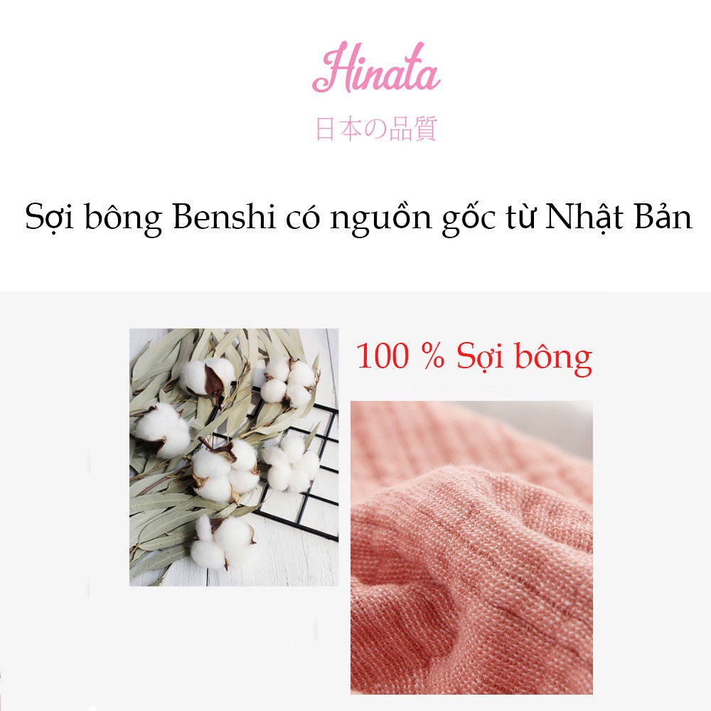 Khăn mền bông cao cấp cho mẹ và bé HINATA - chất liệu Muslin KM01