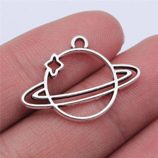 CHARMS Set 10 Mặt Dây Chuyền 27x19mm Hình Các Hành Tinh Độc Đáo