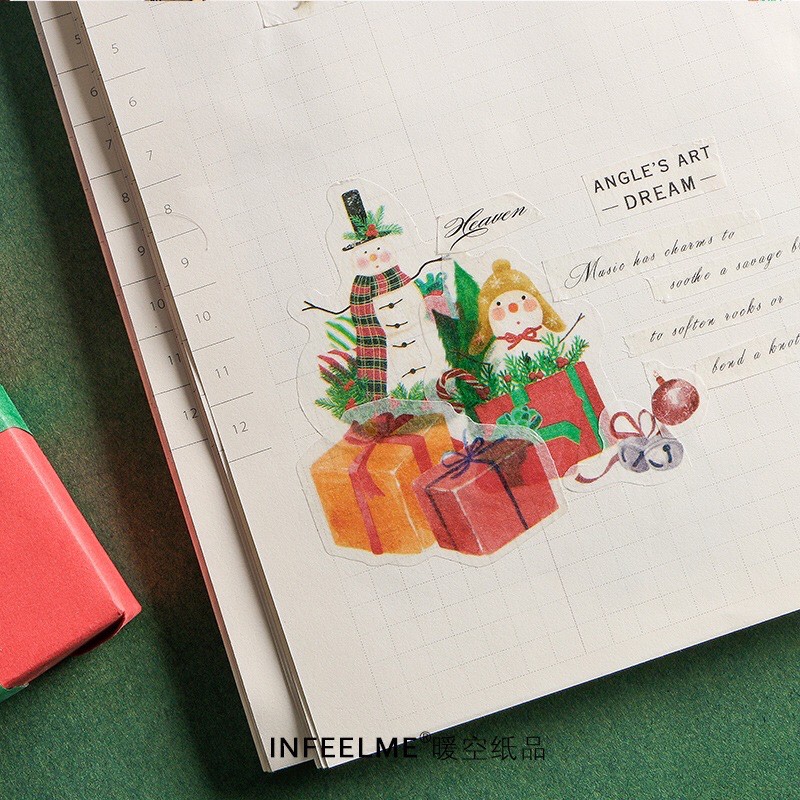 Túi 40 hình dán sticker giáng sinh noel ngộ nghĩnh