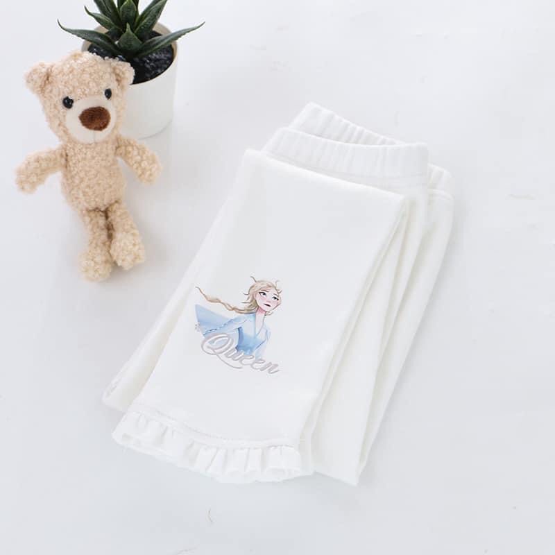 Quần legging Quần dài cotton Elsa 6 mầu đen, trắng, ghi, hồng, than và xanh XHN749