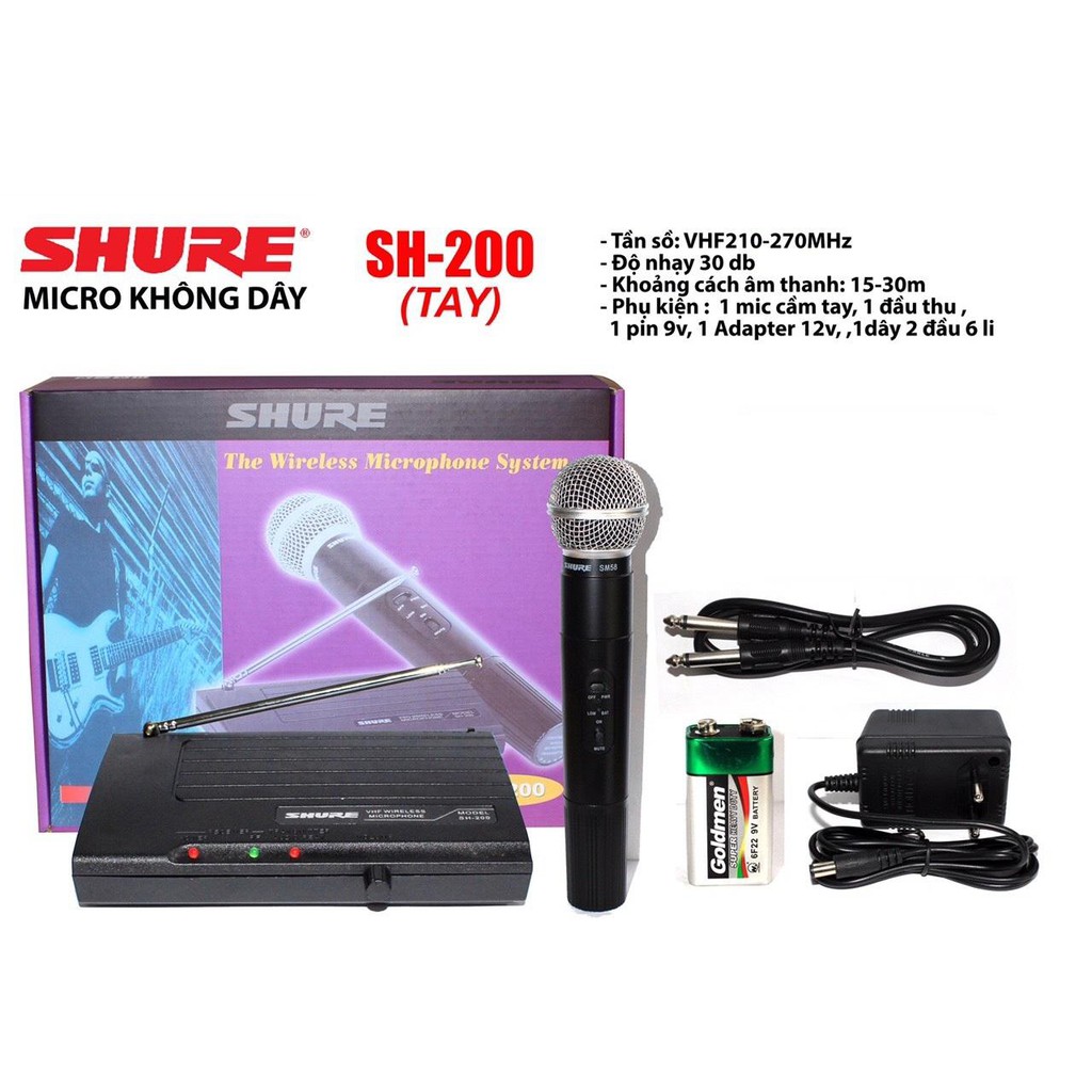 Micro không dây karaoke gia đình SH-200