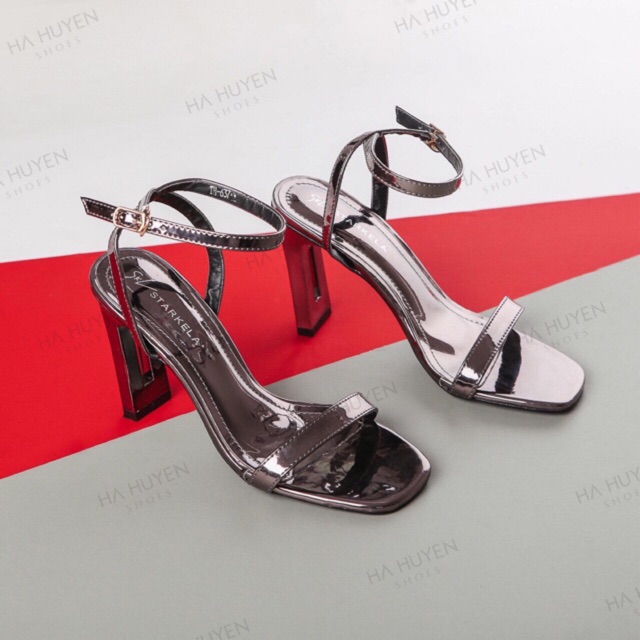 Sandal 9p gót bọc kim loại cao cấp mã s11 (vnxk)