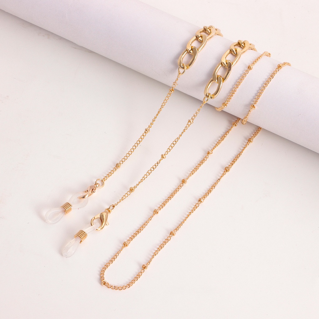 Dây Đeo Kính Đeo Cổ Nối Dài Hai Trong Một Đính Đá Kim Cương Giả Phong Cách Thanh Lịch