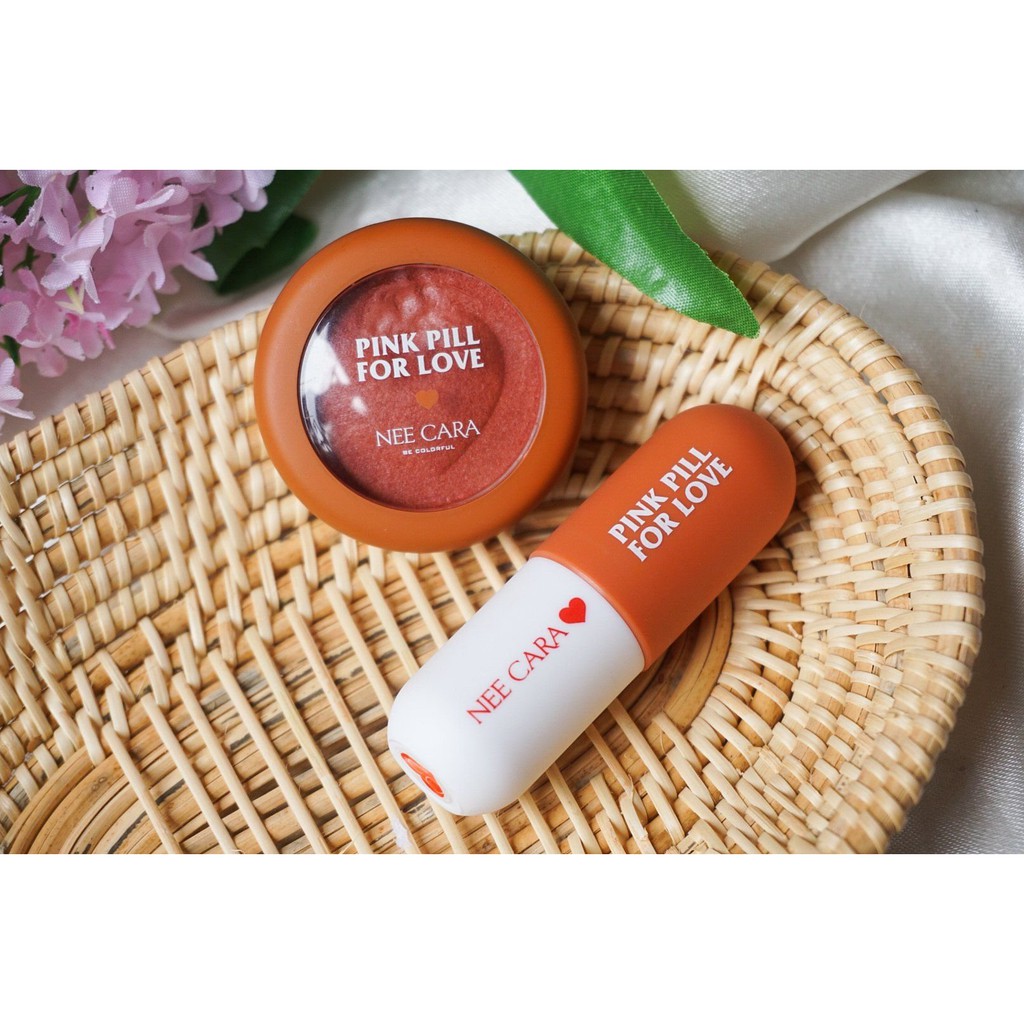 [Thái Lan] Set Son Môi &amp; Phấn Mắt Neecara Thái Lan N402