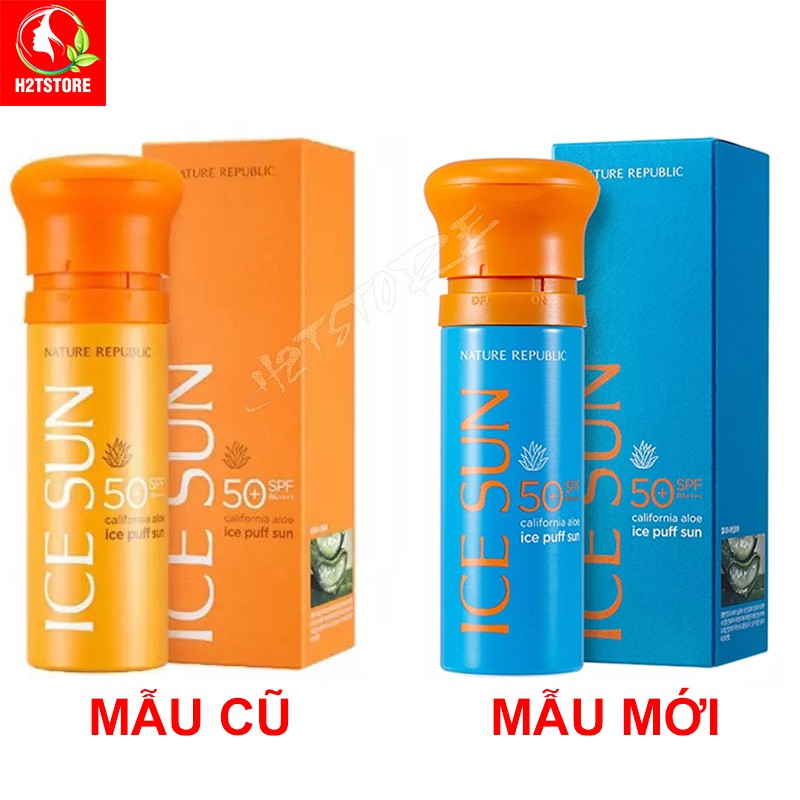 [Mẫu Mới Màu Xanh] Kem Chống Nắng Hàn Quốc ICE SUN Nature Republic SPF 50 PA+++