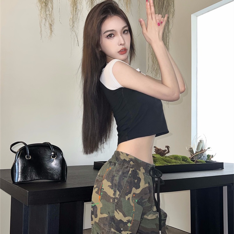 Áo Thun Lửng Ngắn Tay Thời Trang Dành Cho Nữ