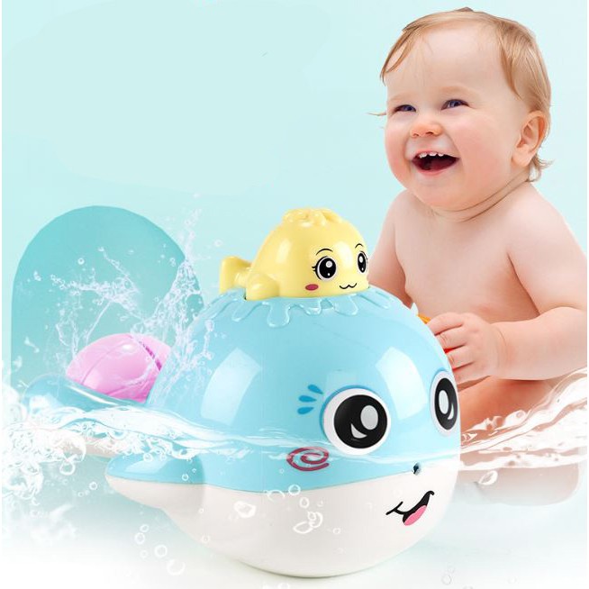 Cá Heo Phun Nước đồ chơi phòng tắm cho trẻ, chất liệu tốt,cá có thể nổi được trên mặt nước ngộ nghĩnh,chơi phun nước