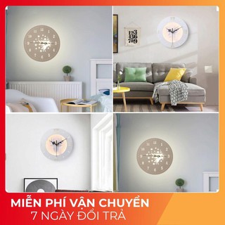 Đèn Led treo tường gắn tường trang trí nhà cầu thang tích hợp đồng hồ Led.