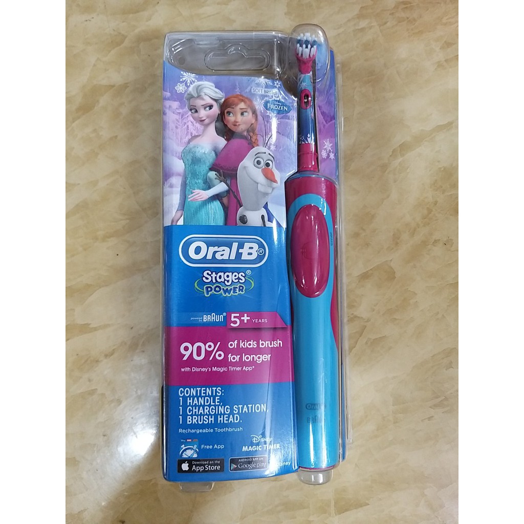 ORAL B STAGES POWER BRAUN BÀN CHẢI RĂNG ĐIỆN 5+ YEARS