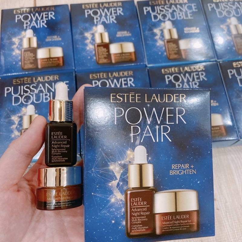 Combo kem dưỡng mắt và serum estee lauder