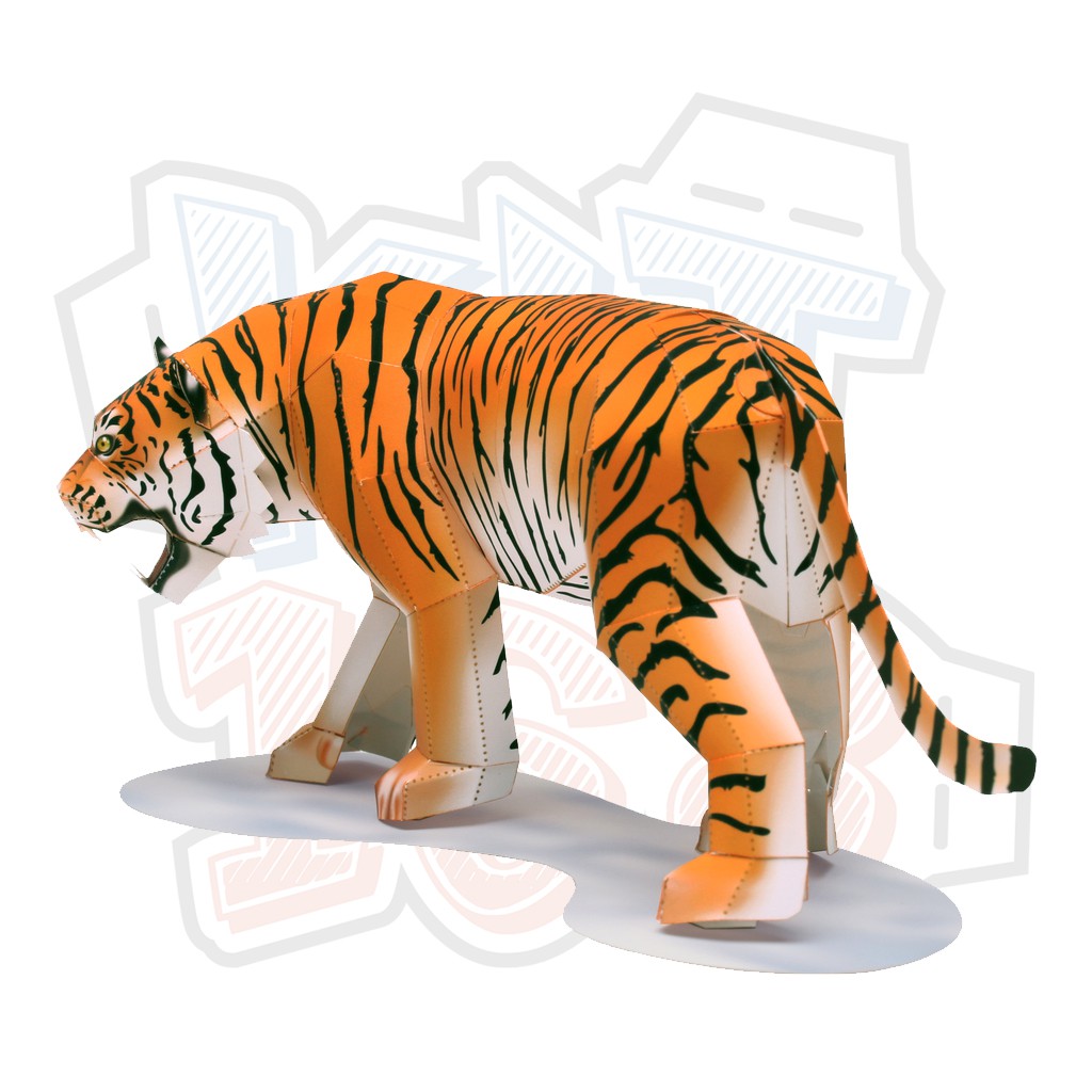 Mô hình giấy động vật Con hổ