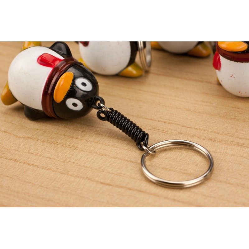 Móc chìa khóa mini kiêm bút viết hình chim cánh cụt