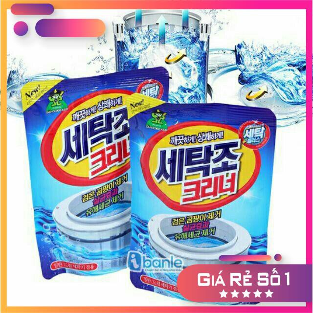 Sỉ 10 gói bột tẩy vệ sinh lồng máy giặt.