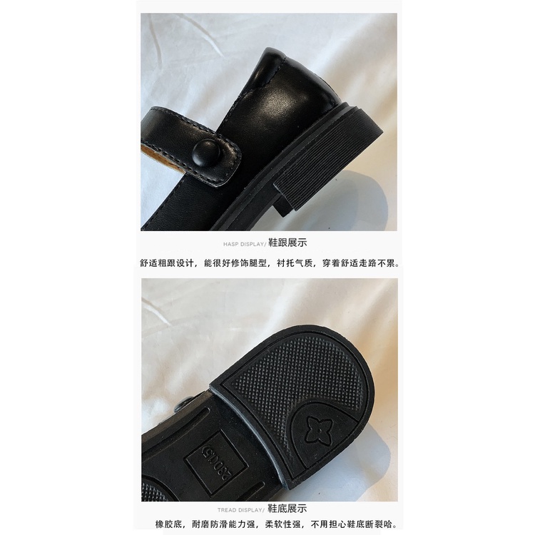 Giày búp bê da mềm phong cách lolita Nhật Bản 2021