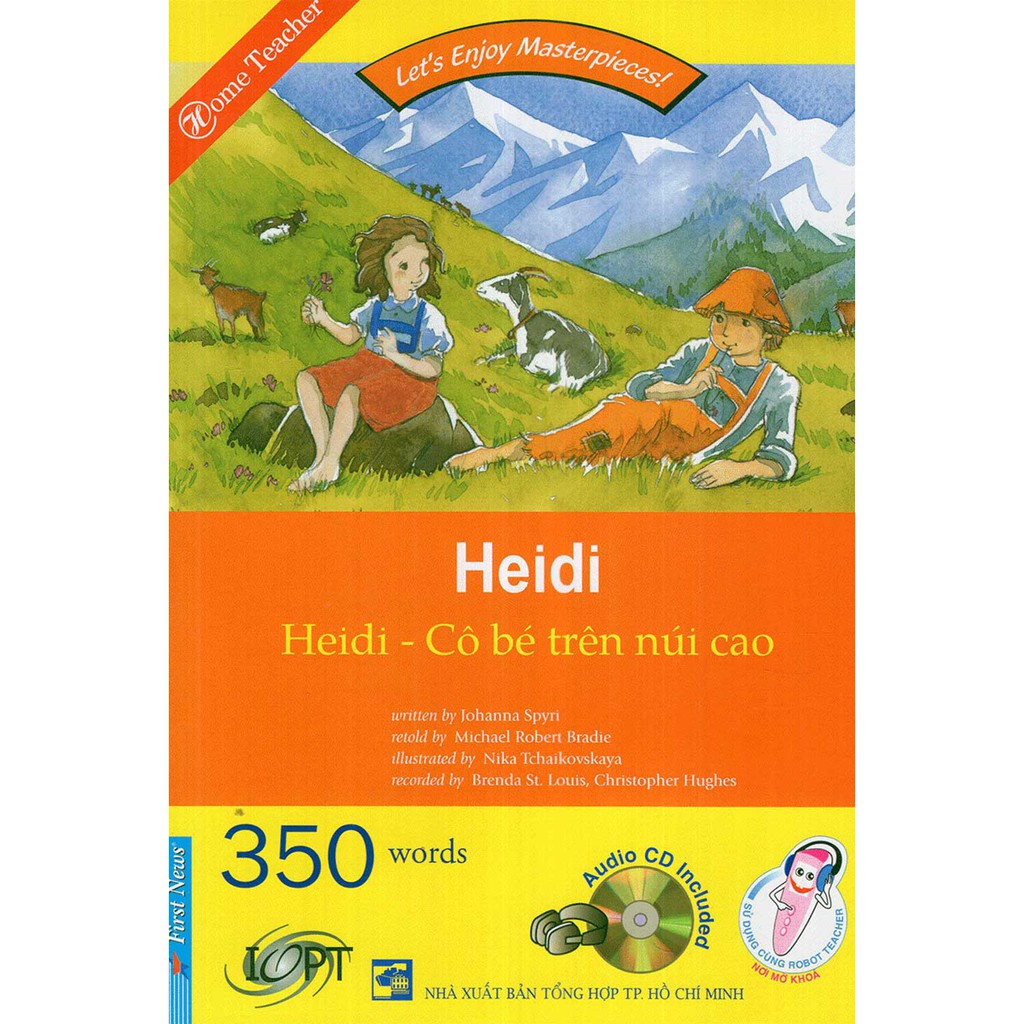 Sách Happy Readers Heidi Cô bé trên núi cao (350 words kèm CD) FirstNews