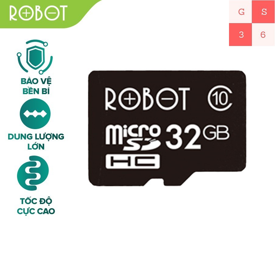 Thẻ Nhớ Micro SD ROBOT TF Card 32Gb/64Gb Class 10 - Hàng chính hãng | WebRaoVat - webraovat.net.vn