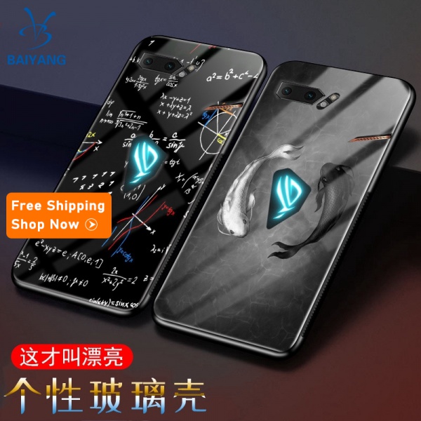 Ốp Điện Thoại Mặt Kính Cường Lực Cho Asus Rog Phone 2