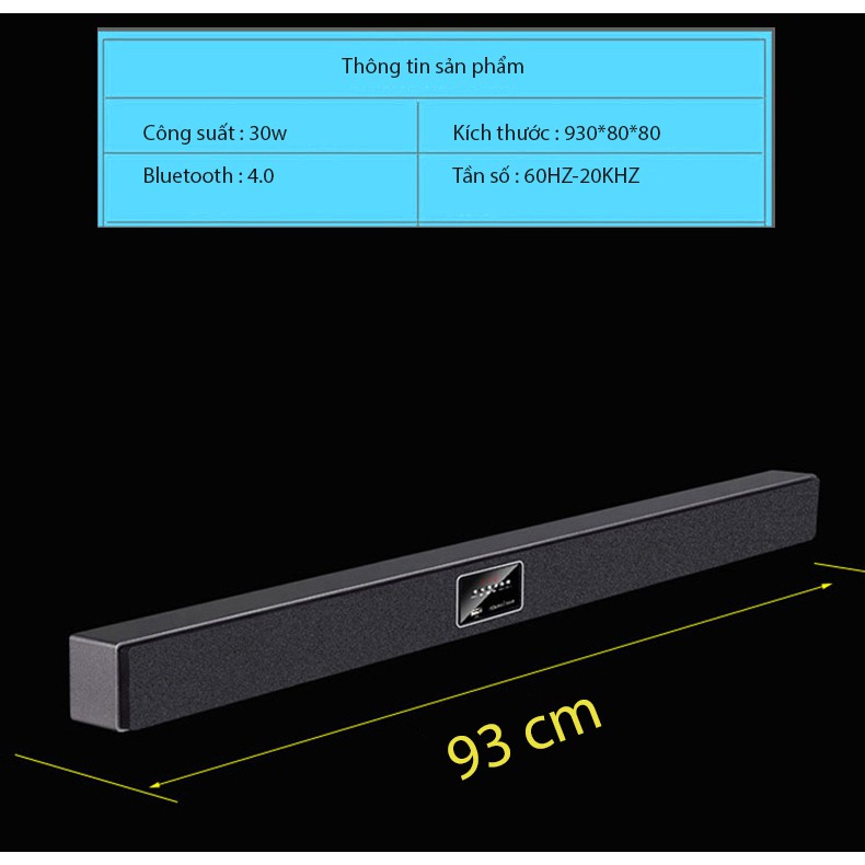 Loa bluetooth A-077 gồm 10 bộ phận âm thanh thiết kế sang trọng âm thanh Surround 3D