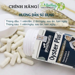 [COMBO 3HỘP]Tinh chất hàu tươi Oyster Plus Good Health tăng cường sinh lý nam giới (30 - 60 viên/lọ)