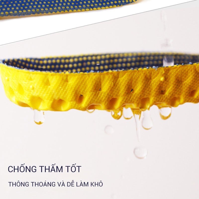 2 MIẾNG LÓT GIÀY THỂ THAO TỔ ONG NAM NỮ CHỐNG ĐAU CHÂN, THẤM HÚT MỒ HÔI, CHỐNG RỘNG