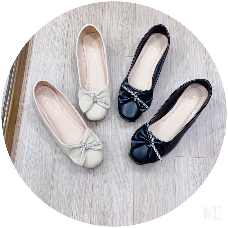 giây mũi vuông phối nơ gót 4 p siêu xinh siêu sang chảnh !!