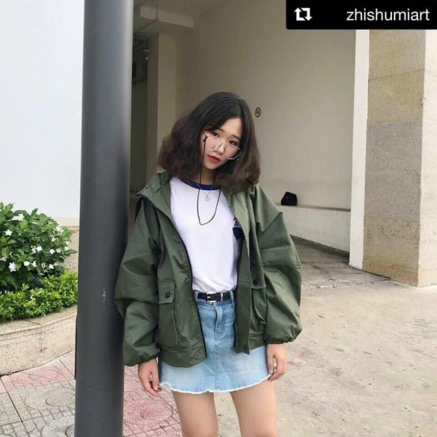 Áo Khoác Kaki màu trơn chất kaki ngoại  Form rộng Unisex Nam Nữ Couple đều mặc được thời trang hot