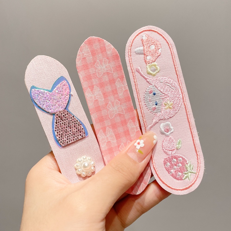 Miếng Dán Tóc Mái Dễ Thương Cho Bé Gái