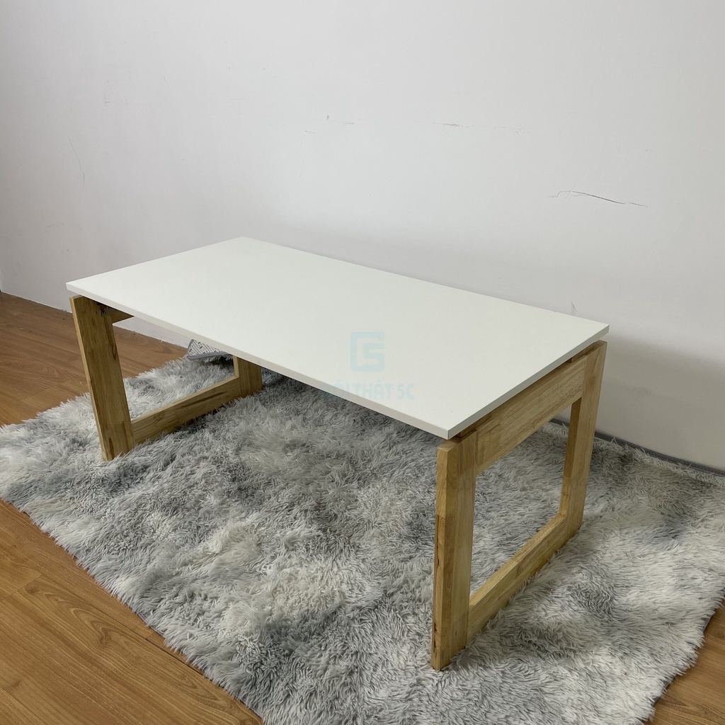 Bàn trà, sofa gỗ tự nhiên gấp gọn thông minh, bàn học đa năng  kích thước 1m chống xước, chống ẩm