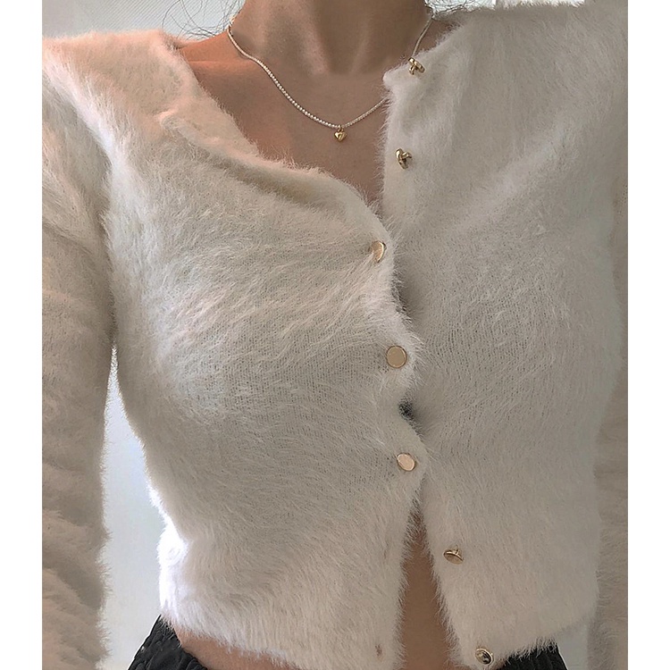 IF ME Vòng cổ choker   mặt trái tim lấp lánh dễ thương cho nữ