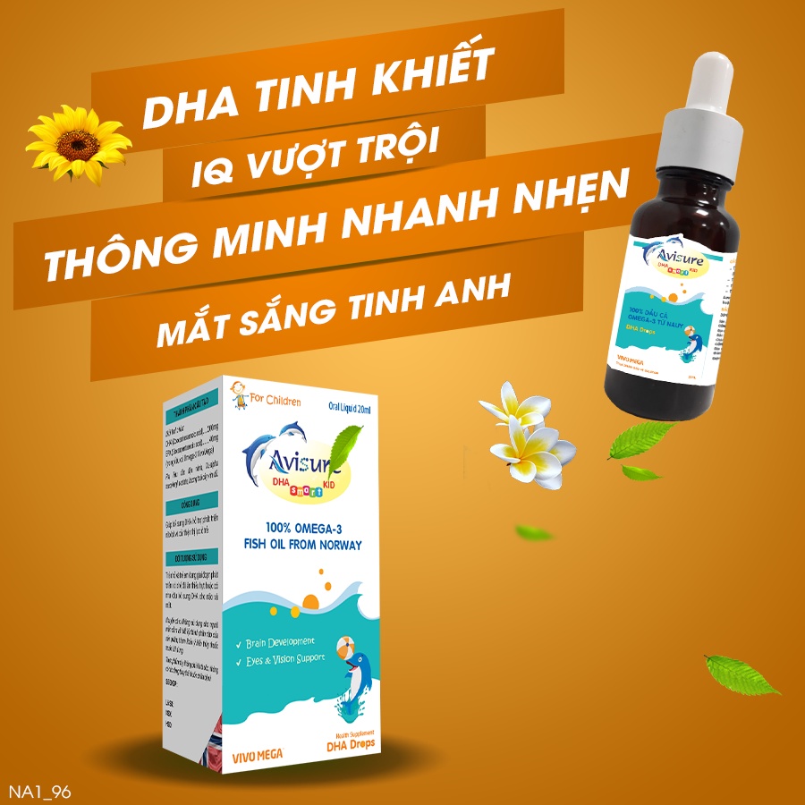 Bộ sản phẩm Avisure bổ sung vi chất toàn diện cho bé D3 mk7 drops DHA smart kid Safoli drops Avisure muno Calkid