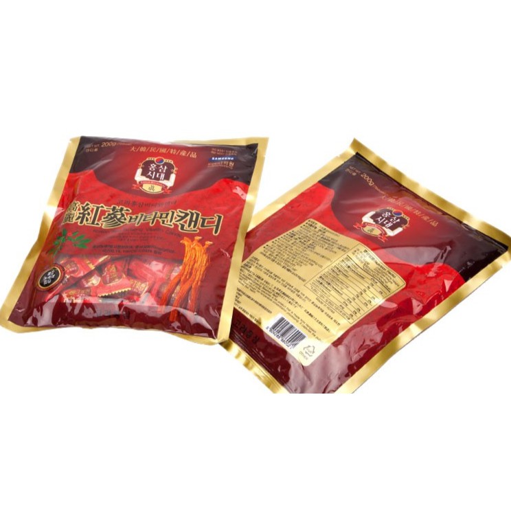 Kẹo Hồng Sâm Hàn Quốc Korean Red Ginseng Candy Gói 200g