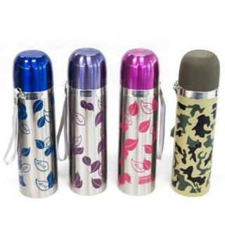 [FRESHIP 99K] BÌNH GIỮ NHIỆT LOẠI 1  HÌNH CHIẾC LÁ,RẮN RI,MÀU 500ML