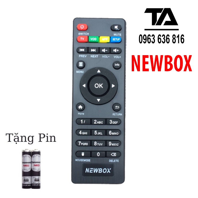 Remote Điều Khiển android box, New Box N8, N9, VinaBox X3