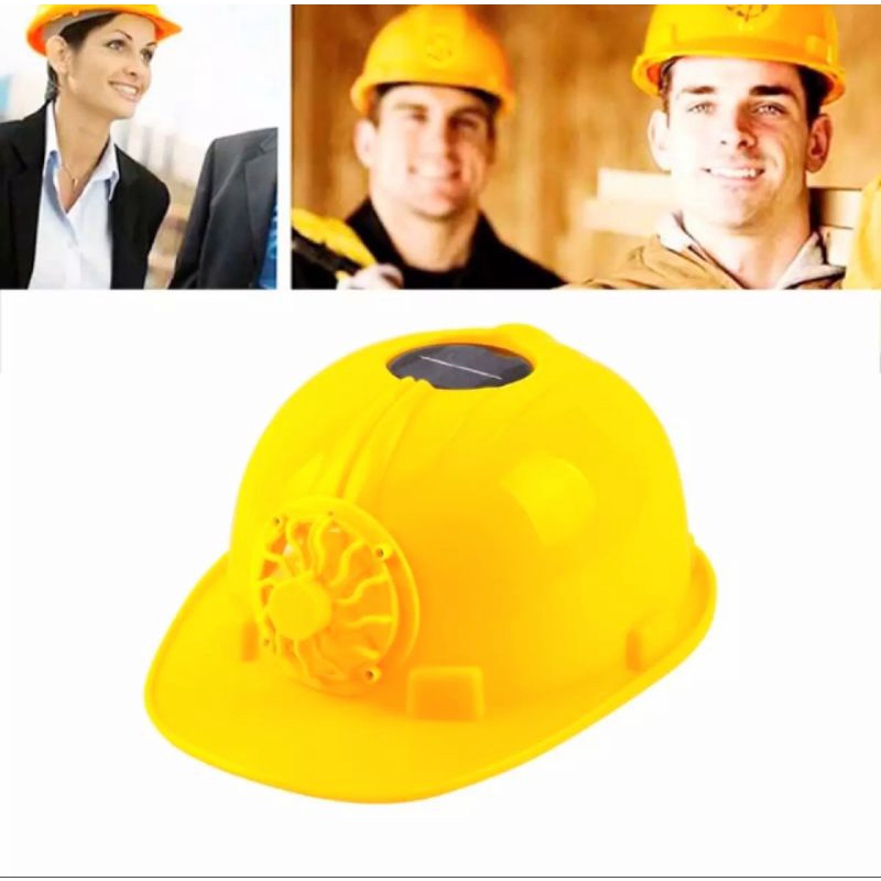 MŨ BẢO HỘ LAO ĐỘNG CÓ QUẠT GIÓ LÀM MÁT BẰNG ĐIỆN NĂNG LƯỢNG MẶT TRỜI HÀNG LOẠI DẦY TỐT