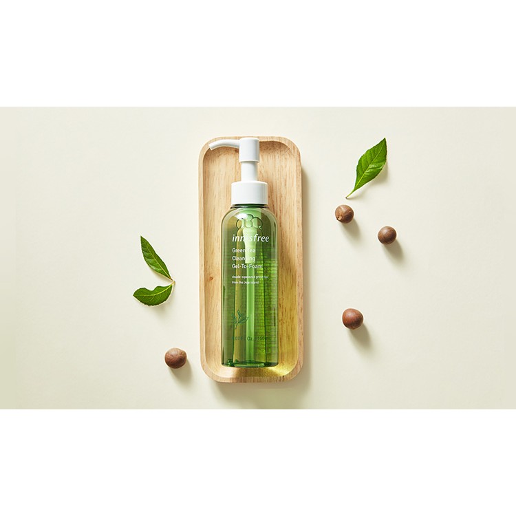 Gel Tẩy Trang Innisfree Green Tea Cleansing Gel-To-Foam (150 ml)