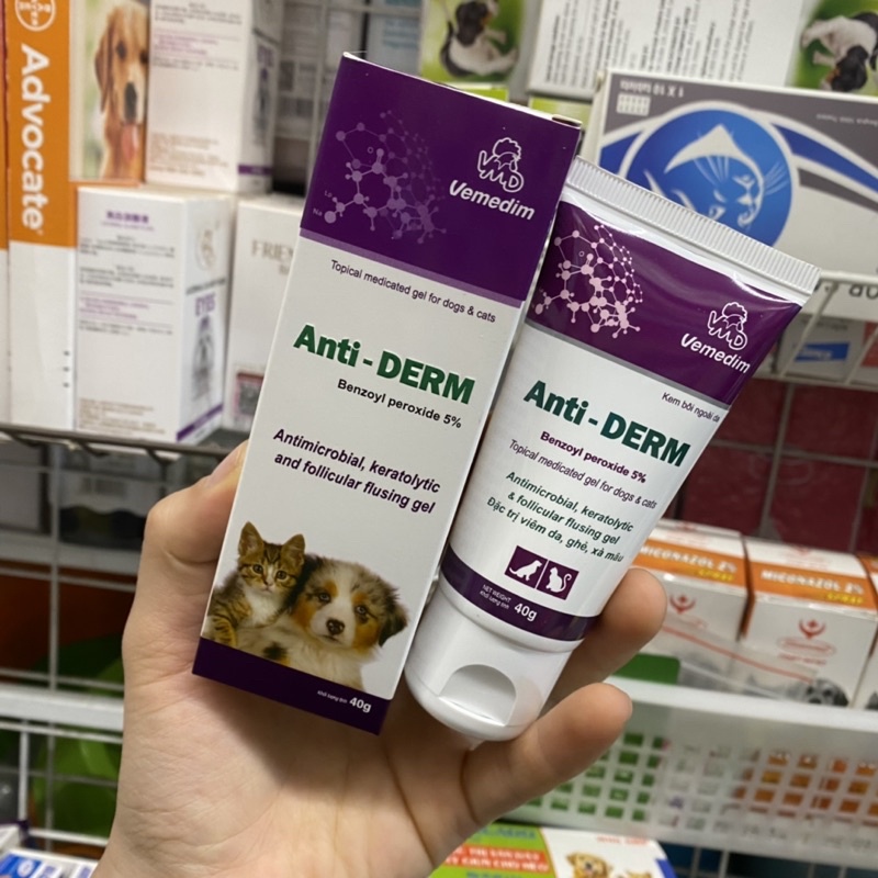 Anti-Derm kem bôi viêm da, ghẻ, xà mâu 40g